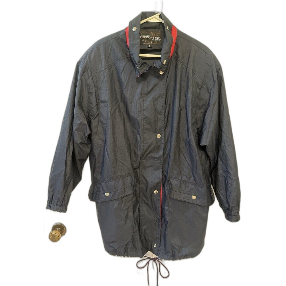 Forecast of Boston Navy Blue Lightweight Jacket Windbreaker Large Men